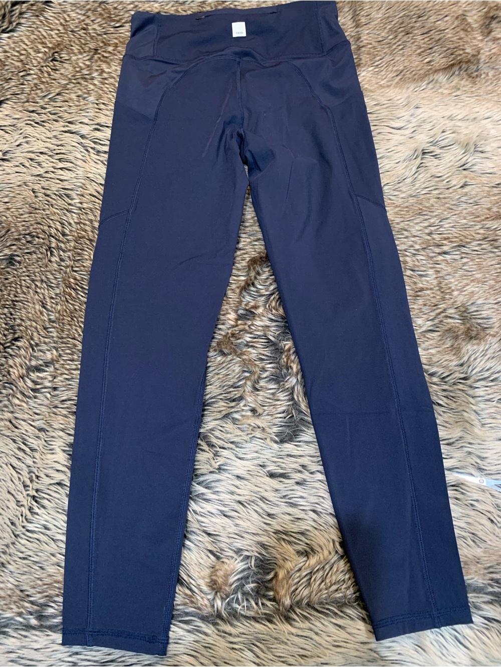 Vuori Stride Leggings ink (Dark Navy Blue) Running 7/8 Zip Pocket Size S